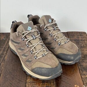 Columbia Women’s 10 Crestwood Hiking Shoes Brown Lace Up Tread